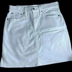 J. Crew White Jean Skirt Size 27